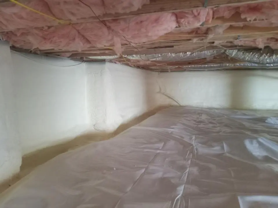 Crawl space encapsulation with closed-cell spray foam for Metal Roof Coating in Fruitville